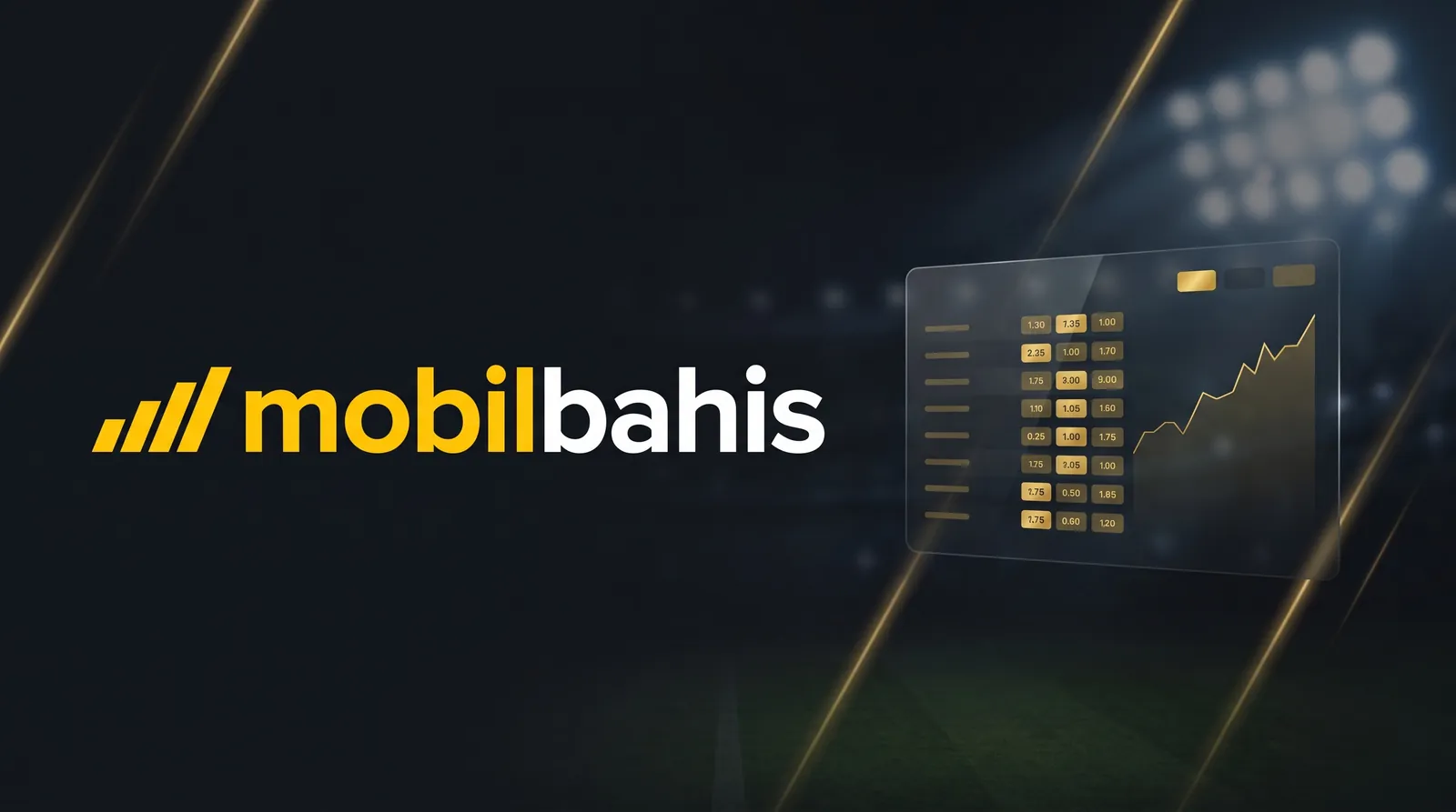 Mobilbahis logosu ve canlı bahis oran ekranı